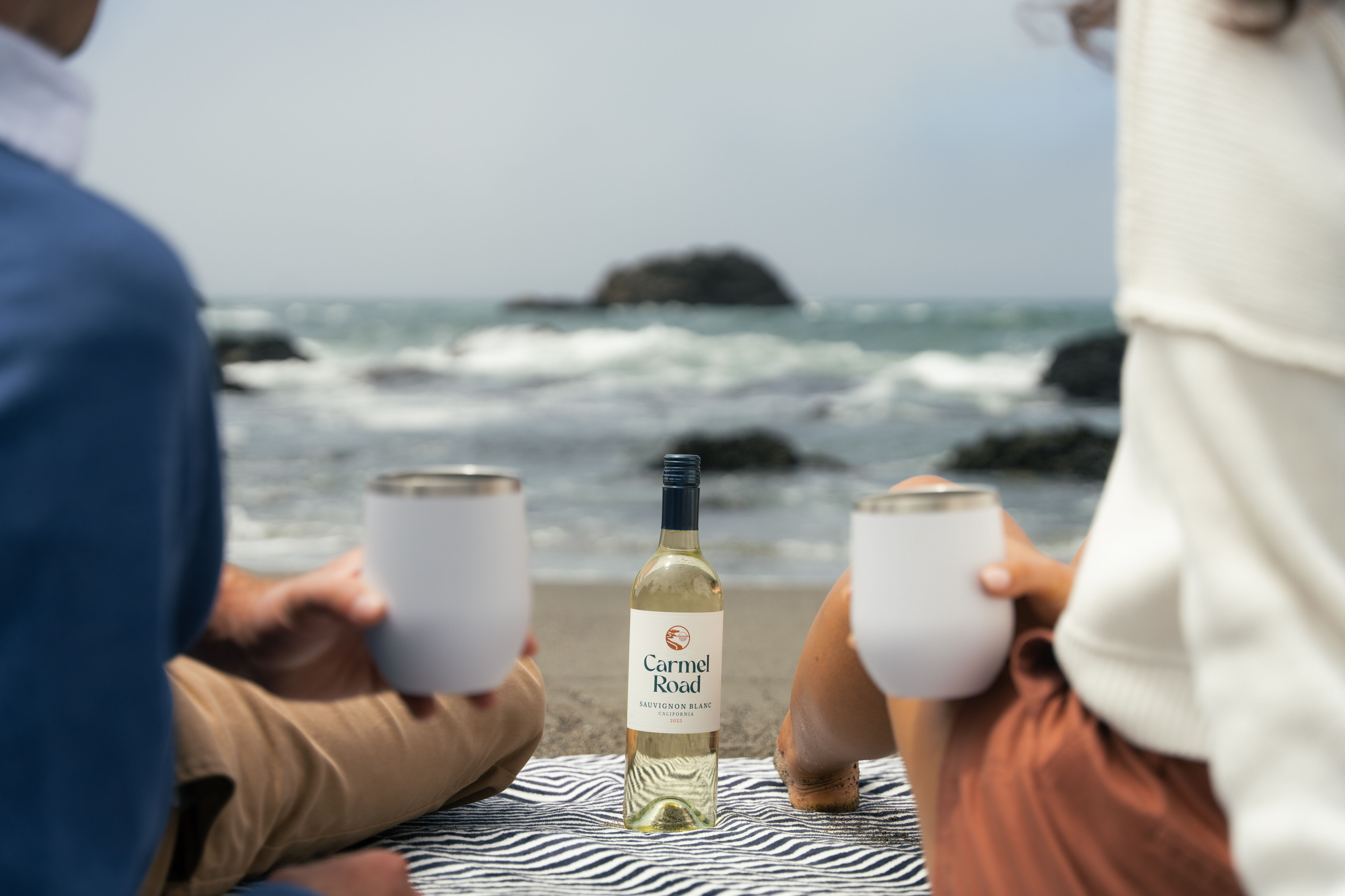 Carmel Road Sauvignon Blanc at the beach Carmel Road Sauvignon Blanc at the beach